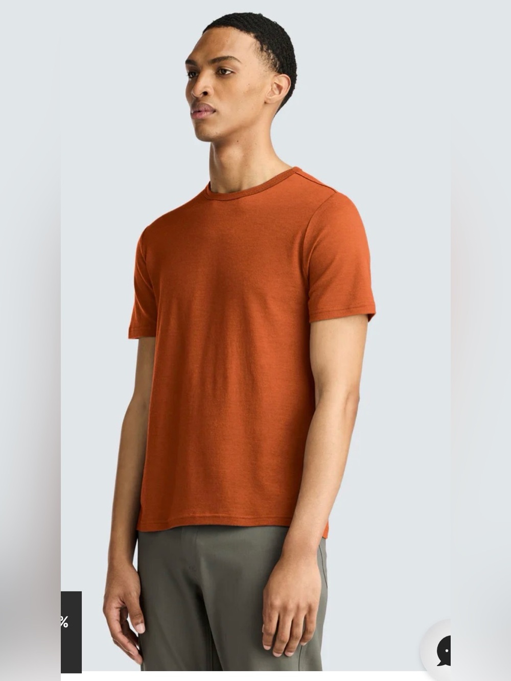 Unbound Merino Men’s Crew Tee Superfine Merino Wool 100% , M